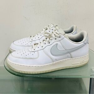 Nike Air Force 1 '07 Men’s Sz 14‎ Shoes White Pure Platinum DC2911-100 Authentic